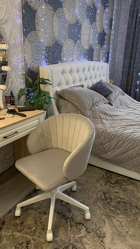 Компьютерное кресло Пард экокожа белый фото покупателя 184