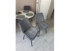 Стул на металлокаркасе Вейв П темно-серый / черный фото покупателя 357