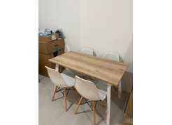 Стол Тринити Лофт 120 32 мм бетон / черный матовый фото покупателя 456