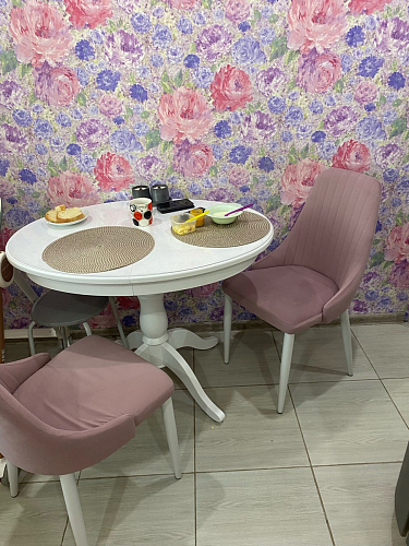 Стул на металлокаркасе Kora green / black фото покупателя 444