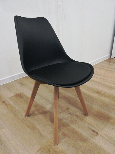 Деревянный стул Bonuss black / black фото покупателя 63