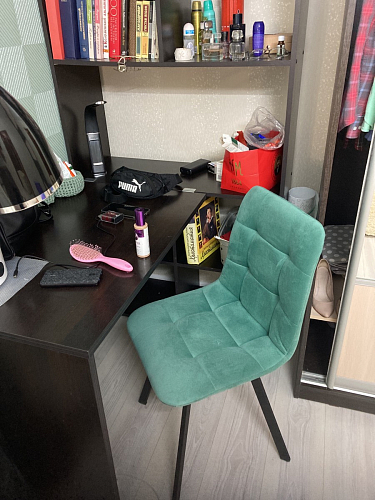 Стул на металлокаркасе Чилли светло-серый / белый каркас фото покупателя 548