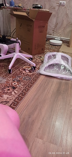 Компьютерное кресло Konfi light gray / blue / white фото покупателя 166