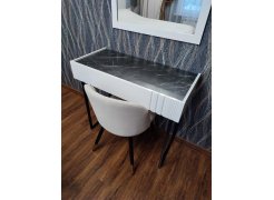 Стул на металлокаркасе Gabi 1 бежевый / черный с серебряными наконечниками фото покупателя 420