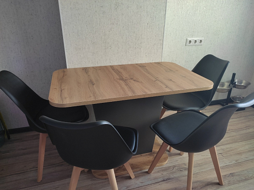 Стул Bonuss blue / wooden legs фото покупателя 3