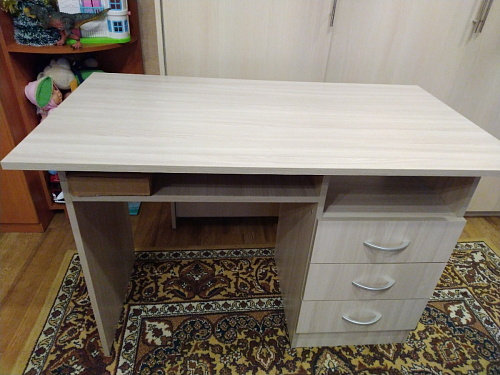 Стол письменный Бриз МДФ волна лайм / ясень светлый фото покупателя 233