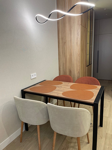 Стол Центавр дуб галифакс / черный матовый фото покупателя 47