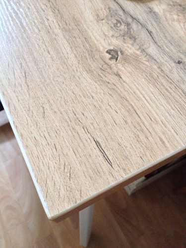 Стол Тринити Лофт 120 32 мм дуб галифакс табако / черный матовый фото покупателя 51