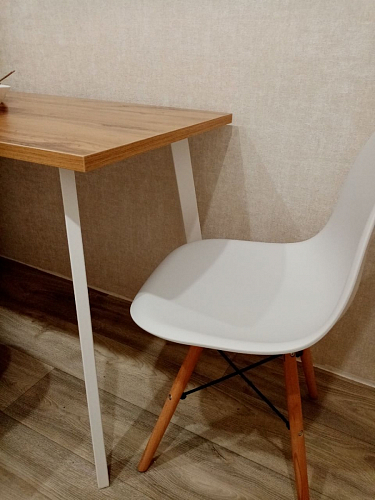 Стол Тринити Лофт 120 32 мм бетон / черный матовый фото покупателя 561