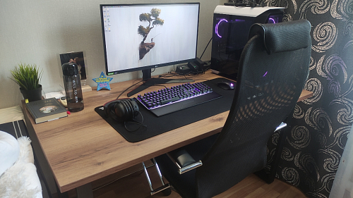 Деревянный стол Лота Лофт 140х80 черный матовый / бетон светлый фото покупателя 158