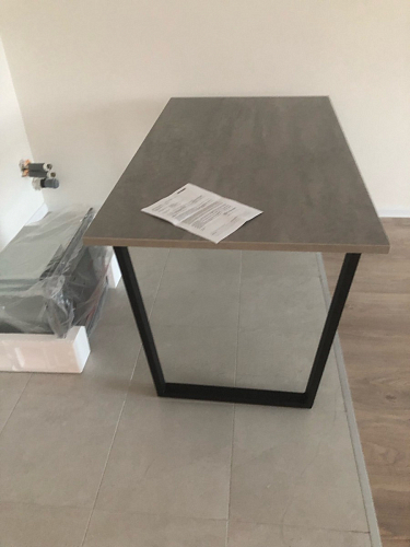 Деревянный стол Лота Лофт 120х75 белый матовый / дуб крафт золотой фото покупателя 7