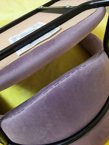 Стул на металлокаркасе Рансол синий / черный глянец фото покупателя 7