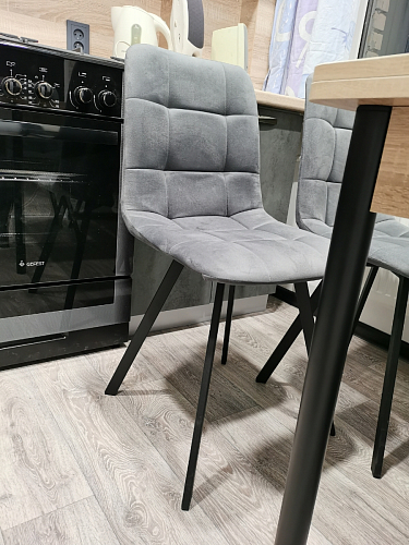 Стул на металлокаркасе Чилли зеленый / черный фото покупателя 1014