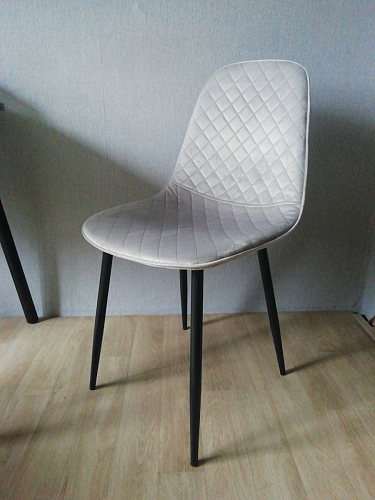 Стул на металлокаркасе Capri dark beige / white фото покупателя 26