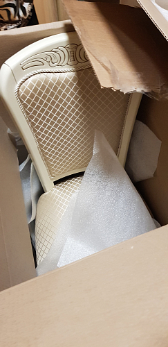 Стул Клето патина серебро / черный фото покупателя 13