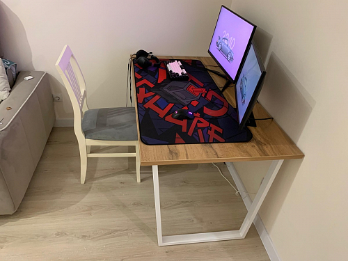 Деревянный стол Лота Лофт 120x75 дуб крафт табачный / черный матовый фото покупателя 480