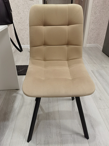 Стул на металлокаркасе Чилли К кирпичный / черный фото покупателя 278