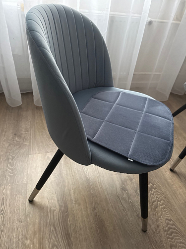 Стул на металлокаркасе Gabi dark beige / black / silver фото покупателя 568