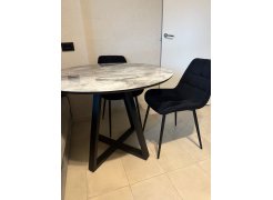 Стеклянный стол Норфолк 100 золото фото покупателя 47