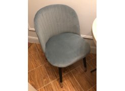 Стул на металлокаркасе Gabi 1 бежевый / черный с серебряными наконечниками фото покупателя 690