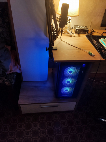 Письменный стол Лайт 03.243 дуб золотой (craft) / белый премиум фото покупателя 146