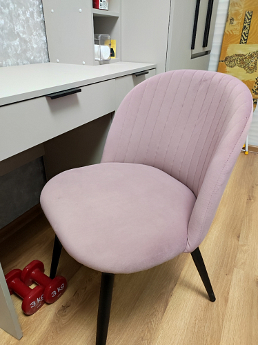 Стул на металлокаркасе Gabi 1 light purple / black фото покупателя 720