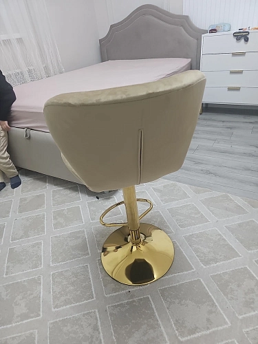 Барный стул Porch dark beige / chrome фото покупателя 22