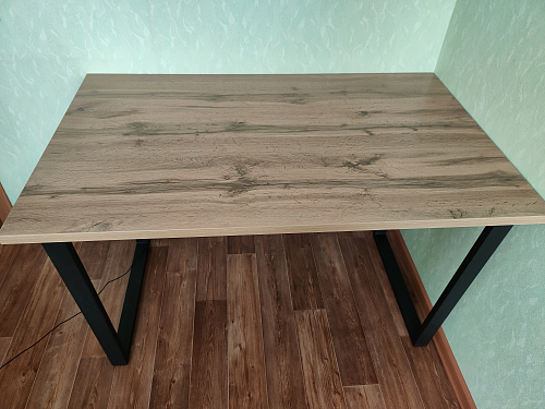 Деревянный стол Лота Лофт 140х80 дуб крафт табачный / черный матовый фото покупателя 1012