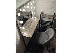 Стул на металлокаркасе Gabi 1 light purple / black фото покупателя 292