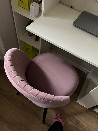 Стул на металлокаркасе Gabi dark beige / black / silver фото покупателя 829