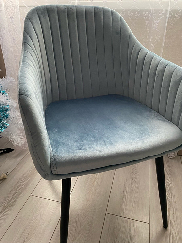 Стул на металлокаркасе Slam dark beige фото покупателя 56