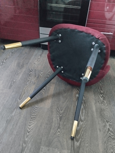 Стул на металлокаркасе Gabi latte / gold / black фото покупателя 529