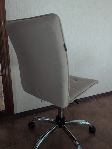 Компьютерное кресло One/Ван флок бежевый 7 фото покупателя 5