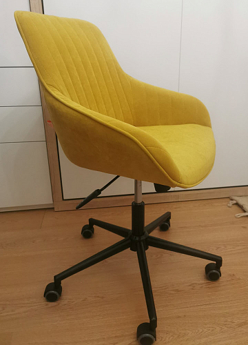 Компьютерное кресло Dublin/Дублин хром / вельвет серый фото покупателя 10