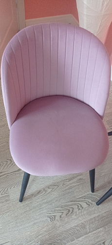 Стул на металлокаркасе Gabi dark beige / black / silver фото покупателя 748