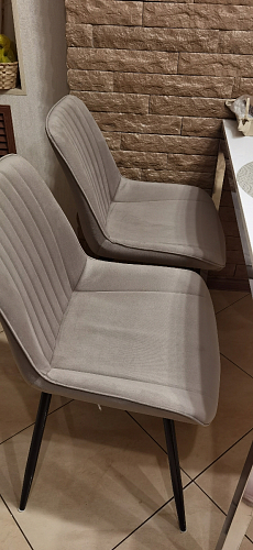 Комплект стульев Вейв 4 шт светло-серый / черный фото покупателя 104