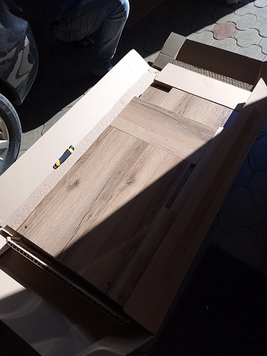 Компьютерный стол КСТ-109П правый дуб сонома / белый фото покупателя 97