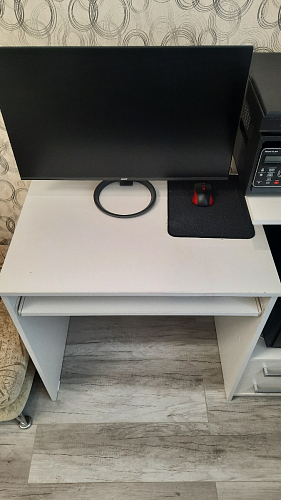 Компьютерный стол Джаз-24 левый дуб молочный фото покупателя 67