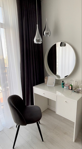 Стул на металлокаркасе Gabi 1 light purple / black / gold фото покупателя 302