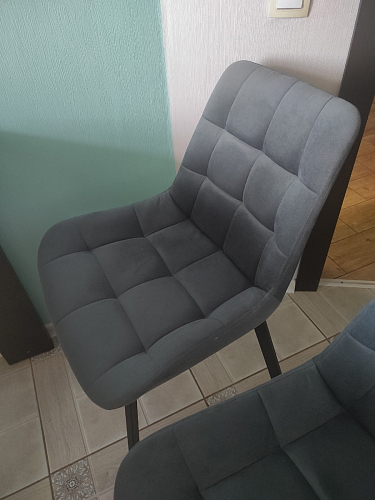 Стул на металлокаркасе Челси бирюзовый / черный фото покупателя 97