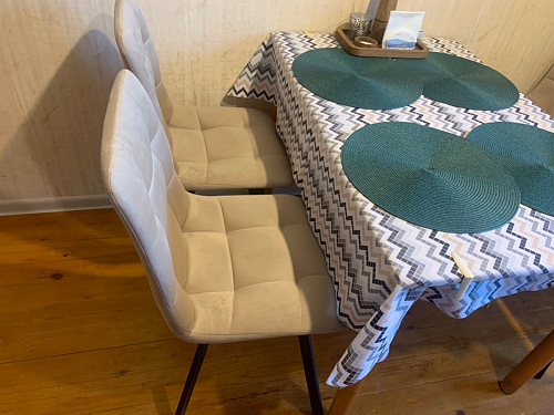 Стул на металлокаркасе Чилли синий / белый фото покупателя 1179