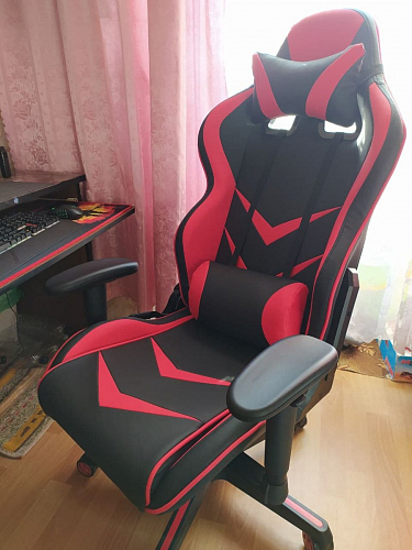 Компьютерное кресло Racer черное / оранжевое фото покупателя 111