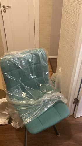 Стул на металлокаркасе Чилли К темно-серый (velutto 32) / черный фото покупателя 237