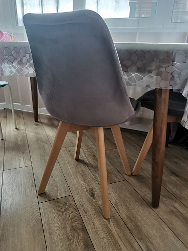 Деревянный стул Bonuss light gray / wood фото покупателя 195