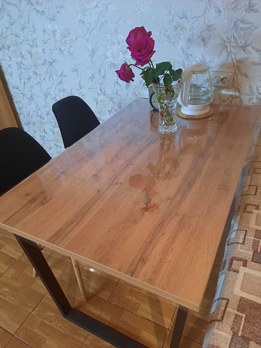 Деревянный стол Лота Лофт 140х80 черный матовый / бетон светлый фото покупателя 99