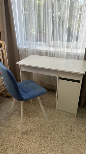 Стул на металлокаркасе Чилли светло-серый / белый каркас фото покупателя 257