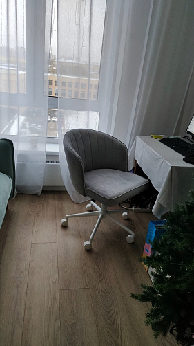 Компьютерное кресло Дэни бежевый / белый фото покупателя 2