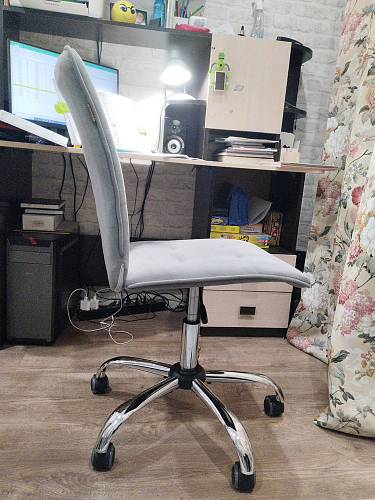 Компьютерное кресло One флок серый 29 фото покупателя 100