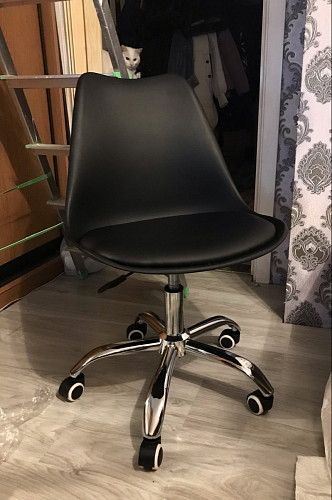 Компьютерное кресло Kolin с подушкой clear / white фото покупателя 341