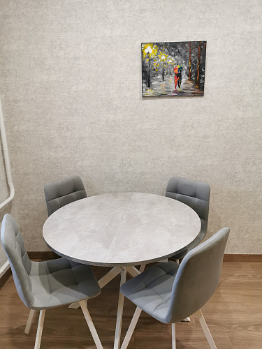 Стеклянный стол Капри белый фото покупателя 2